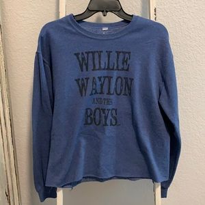 Cropped Graphic Sweatshirt